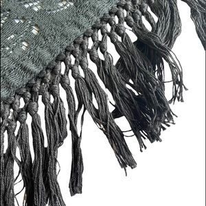 Vintage Gothic Black Lace Shawl